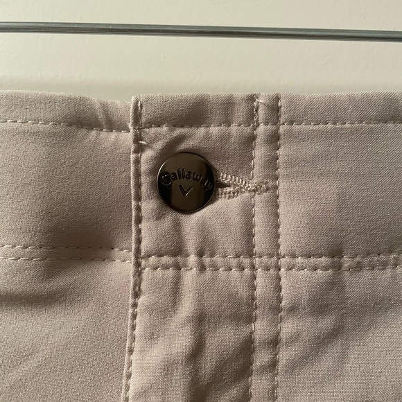 Callaway Beige Golf Shorts - Picture 2 of 6